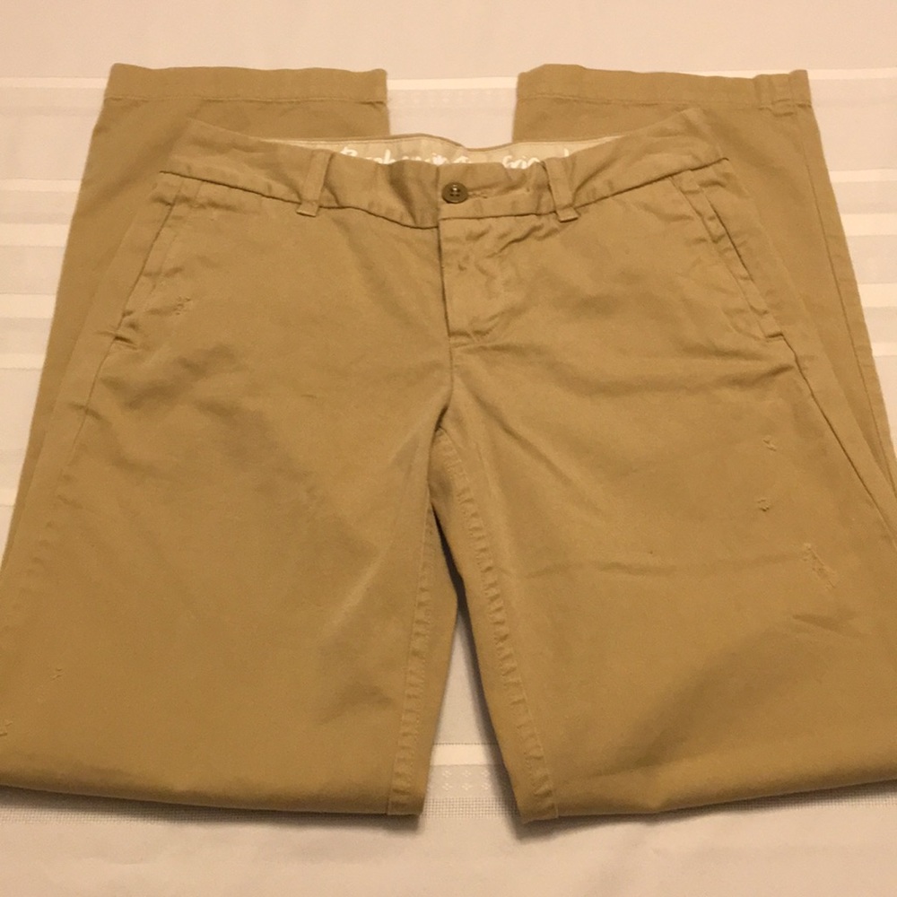 J.Crew Distressed Broken-In Khaki’s. Size 0 - image 5